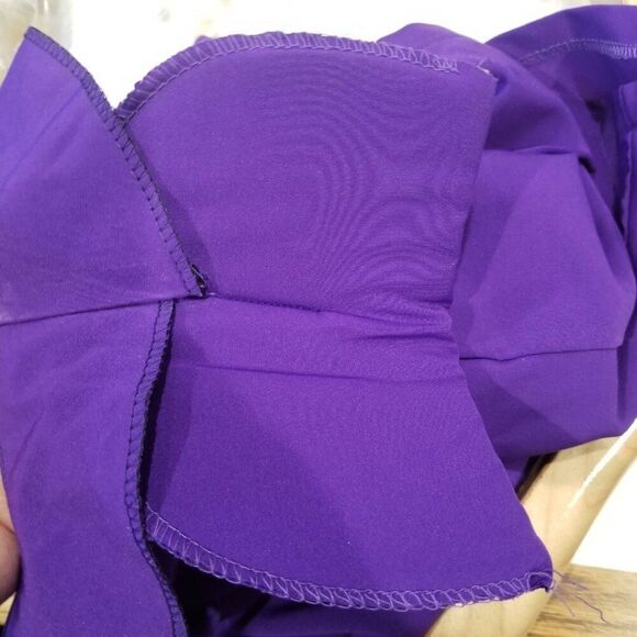 Vintage 90s Reversible Track Jacket Pant Suit Womens M Purple Geometric 3 Piece - Picture 11 of 12